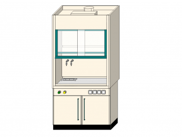 Лабораторный вытяжной шкаф ШВП-2 (21, 25)